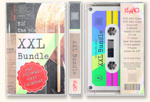 Klaaq Library_YO! The 90s called - Lo-Fi Tape Drum_XXL BUNDLE